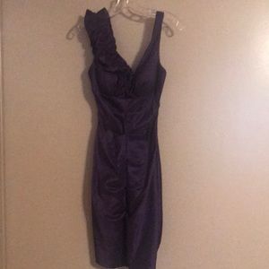 Purple taffeta dress